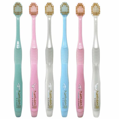 EBISU Premium Care (Cinnamoroll / Hello Kitty) 6-row compact tooth brush, 1 piece