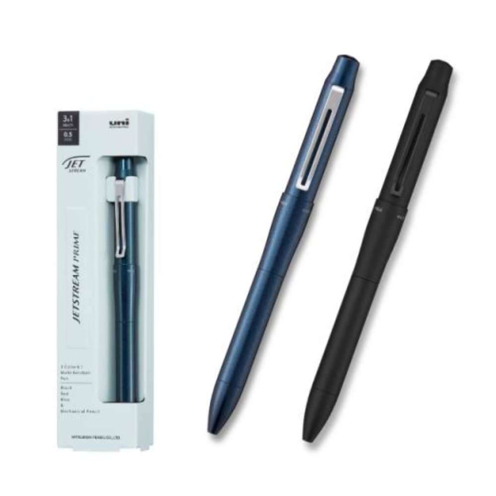 MITSUBISHI PENCIL Jetstream Prime 3&1 Multifunction Pen (Dark Navy 0.5mm / Black 0.7mm) 1 piece