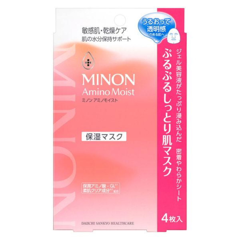 DAIICHI SANKYO HEALTHCARE Minon Amino Moist Puru Puru Moist Skin Mask (Face Pack) 22ml x 4pcs