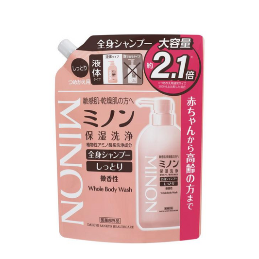 DAIICHI SANKYO HEALTHCARE Minon Whole Body Shampoo, Moist Type, Large Volume Refill 800mL