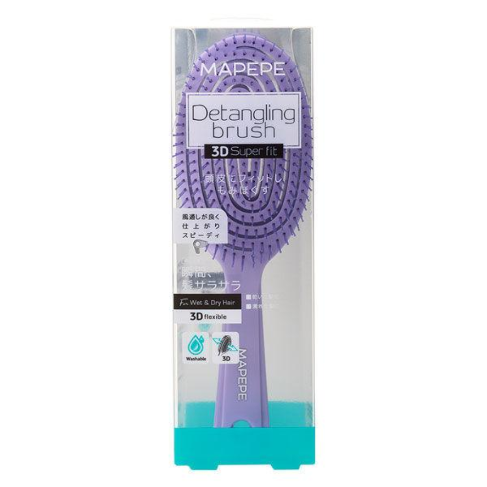 CHANTILLY MAPEPE Detangling Brush 3D Super Fit Purple 1 pc