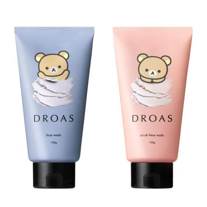 I-NE DROAS (Clay Clear Wash / Clay Mild Scrub Wash) Face Wash Rilakkuma Collaboration 120g