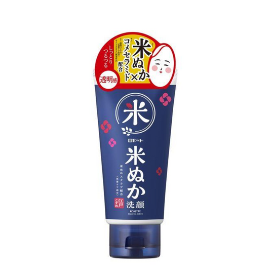 ROSETTE Edo Kosome Rice Bran Face Wash 120g