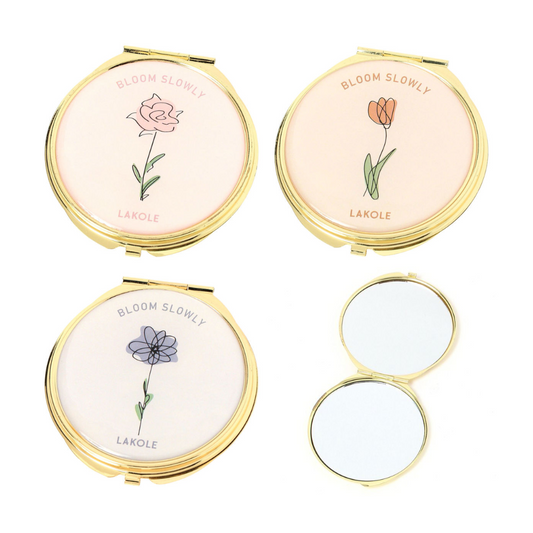 LAKOLE FLOWER compact mirror (Cosmos / Tulip / Rose) 1 pc