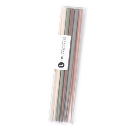 LAKOLE 5-Piece bamboo chopstick set, color tone cutlery
