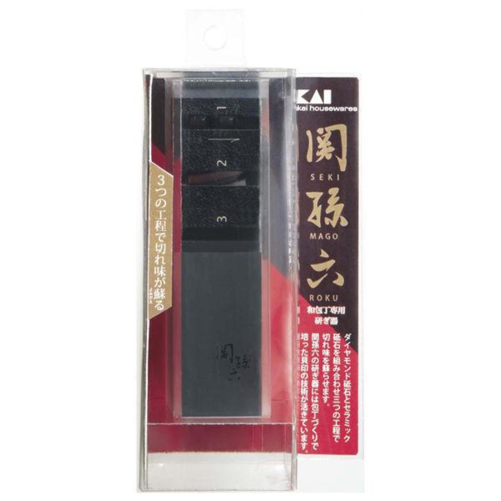 SEKIMAGOROKU KAI Diamond Ceramic Sharpener for Kitchen, Single Edge AP0162