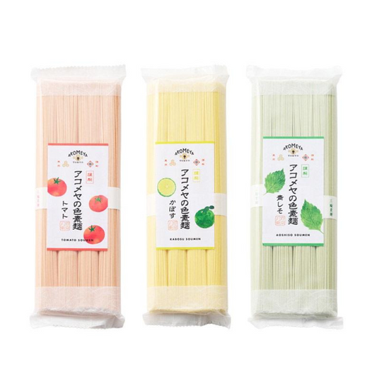 AKOMEYA TOKYO Akomeya Somen (Kabosu / Tomato / Green Perilla) 200g (4 bunches)