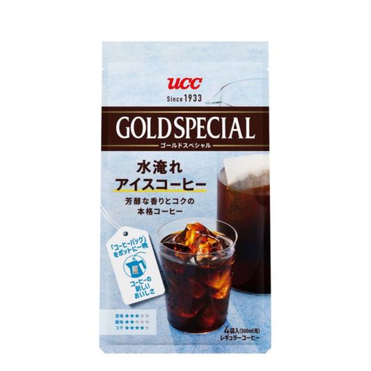 UCC UESHIMA COFFEE Gold Special Water-brewed Iced Coffee 1 bag (4 bags)