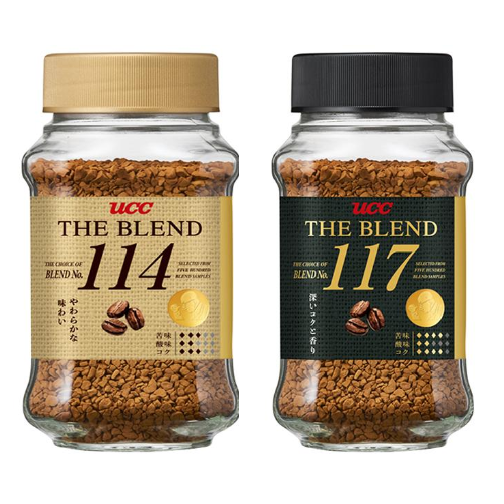UCC UESHIMA COFFEE (The Blend 114 / The Blend 117) Instant Coffee Bottle 90g