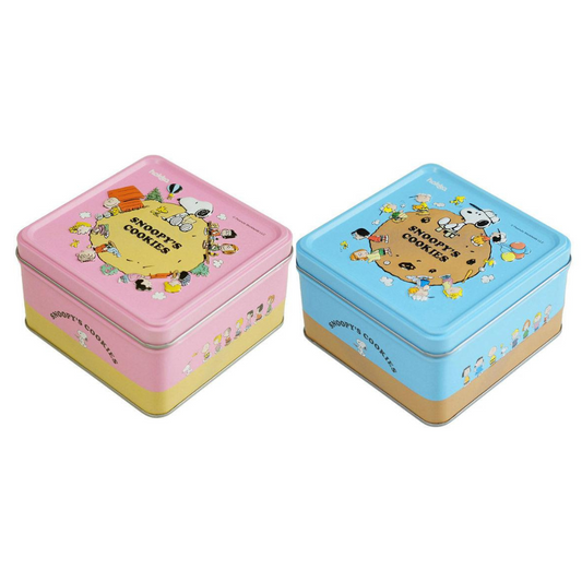 HOKURIKU CONFECTIONARY Cookies & Biscuits Snoopy Embossed Tin (Chocolate Chip / Maple) 70g