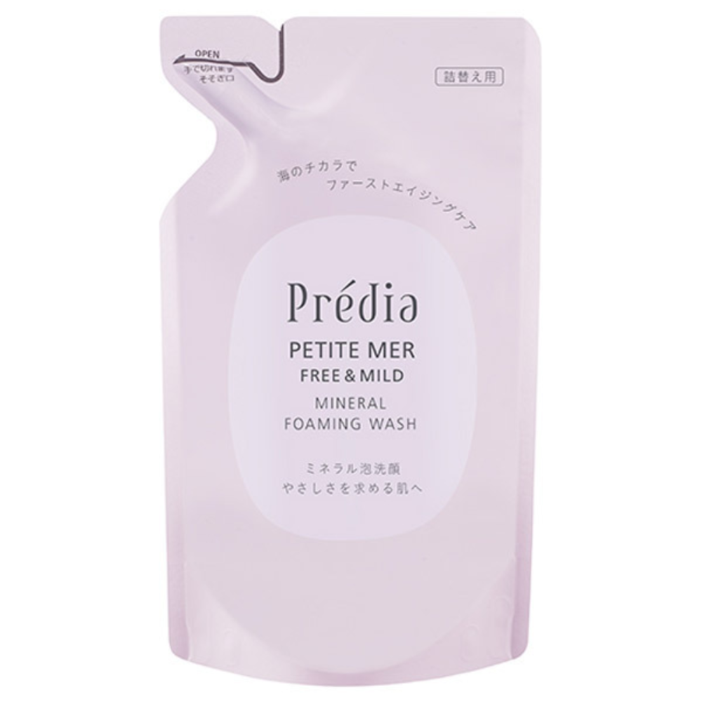 KOSE PRÉDIA Petite Mer Free & Mild Mineral Foaming Wash (200ml / Refill 180ml)