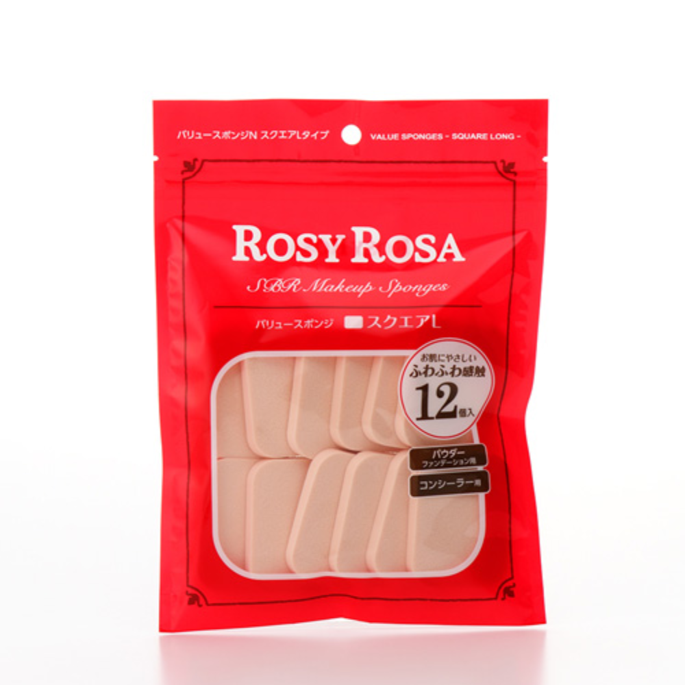 ROSY ROSA Value Sponge N Square L type - 12 pieces