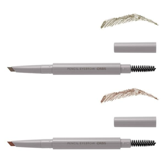 ORBIS Pencil Eyebrow N (Olive Brown / Pink Brown) with Holder / Refill