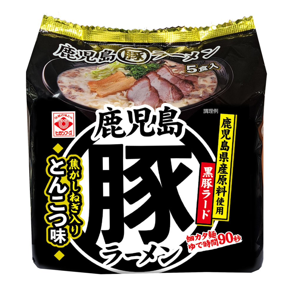 [KAGOSHIMA] HIGASHIMARU Kagoshima Marubutan Ramen 5 serving (402g)