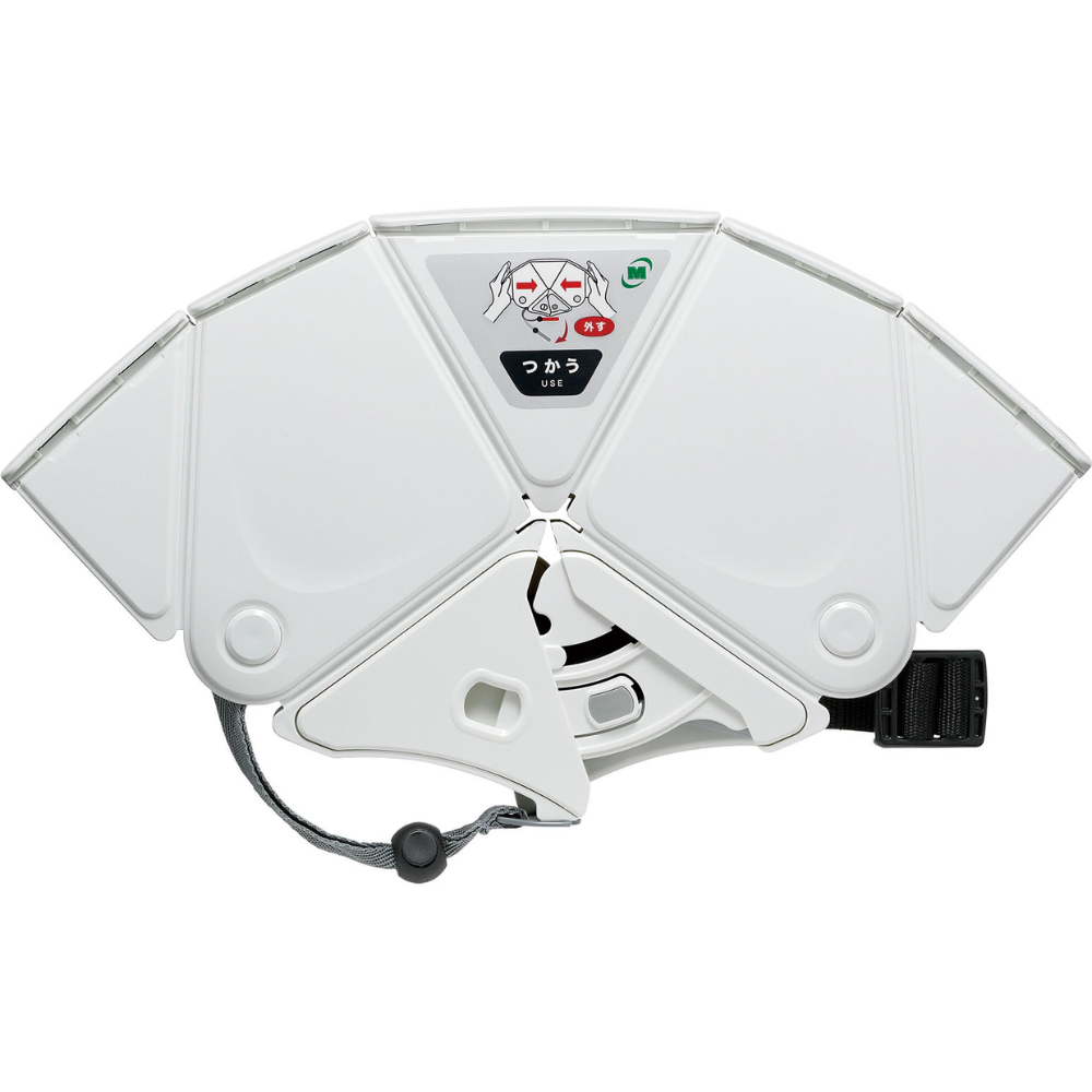 [Disaster Prevention Helmet] MIDORI Safety Foldable Helmet TSC-10N Flatmet2 White 1 pc