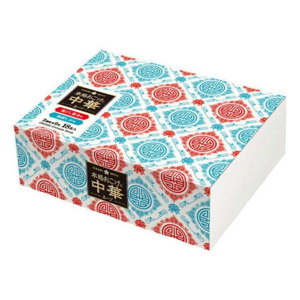 HIKARI MI Authentic Okoge Chinese Soup Assortment Box - Instant Soup - 1 (18 servings)