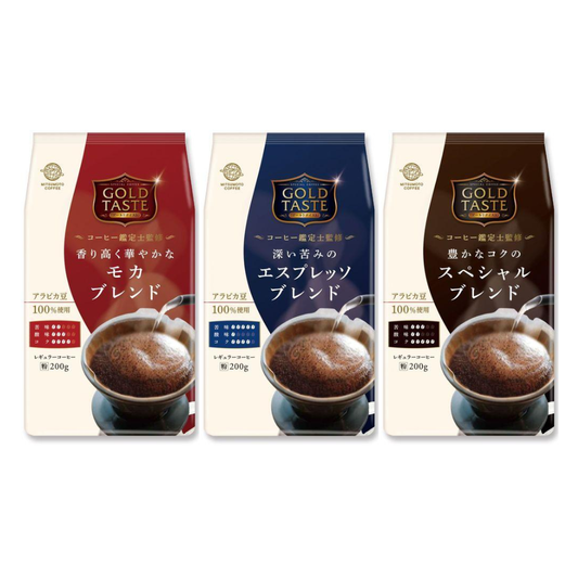 MITSUMOTO COFFEE Gold Taste Ground Coffee (Mocha Blend/Espresso Blend/Special Blend) 200g