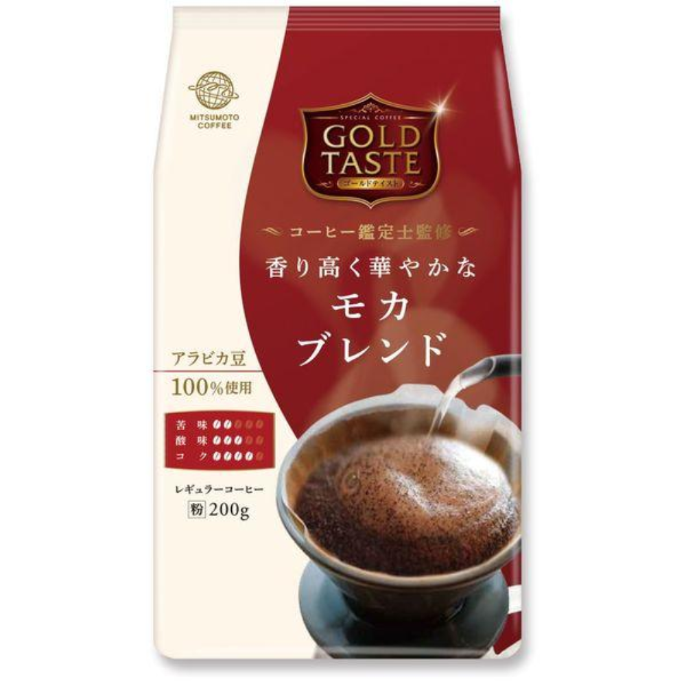 MITSUMOTO COFFEE Gold Taste Ground Coffee (Mocha Blend/Espresso Blend/Special Blend) 200g