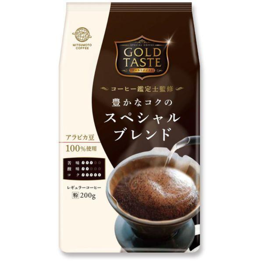 MITSUMOTO COFFEE Gold Taste Ground Coffee (Mocha Blend/Espresso Blend/Special Blend) 200g