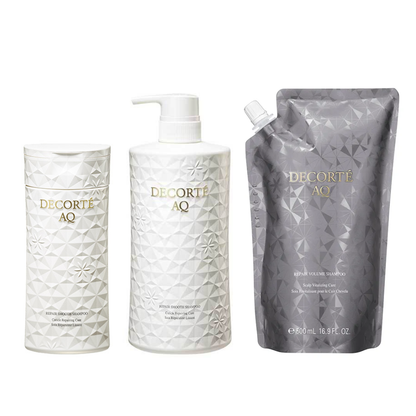 KOSE COSME DECORTE AQ Repair (Smooth / Volume) Shampoo (250ml / Refill 500ml / 600ml)