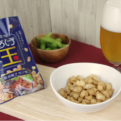 [Kagoshima] Kyowa Shokuhin - Agedama with Black Pepper Chicken Flavor - Snacks - 25g
