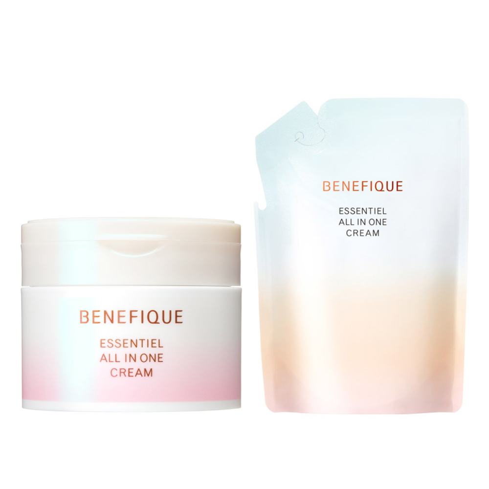 SHISEIDO BENEFIQUE Essential All-in-One Cream (90g / Refill 80g)