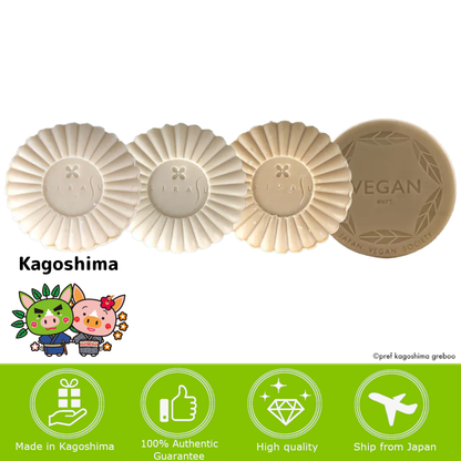 [Kagoshima] NIPPON EISEI CENTER CO. LTD., Shiasu Soap Shihaku (30g/50g) Facial Soap