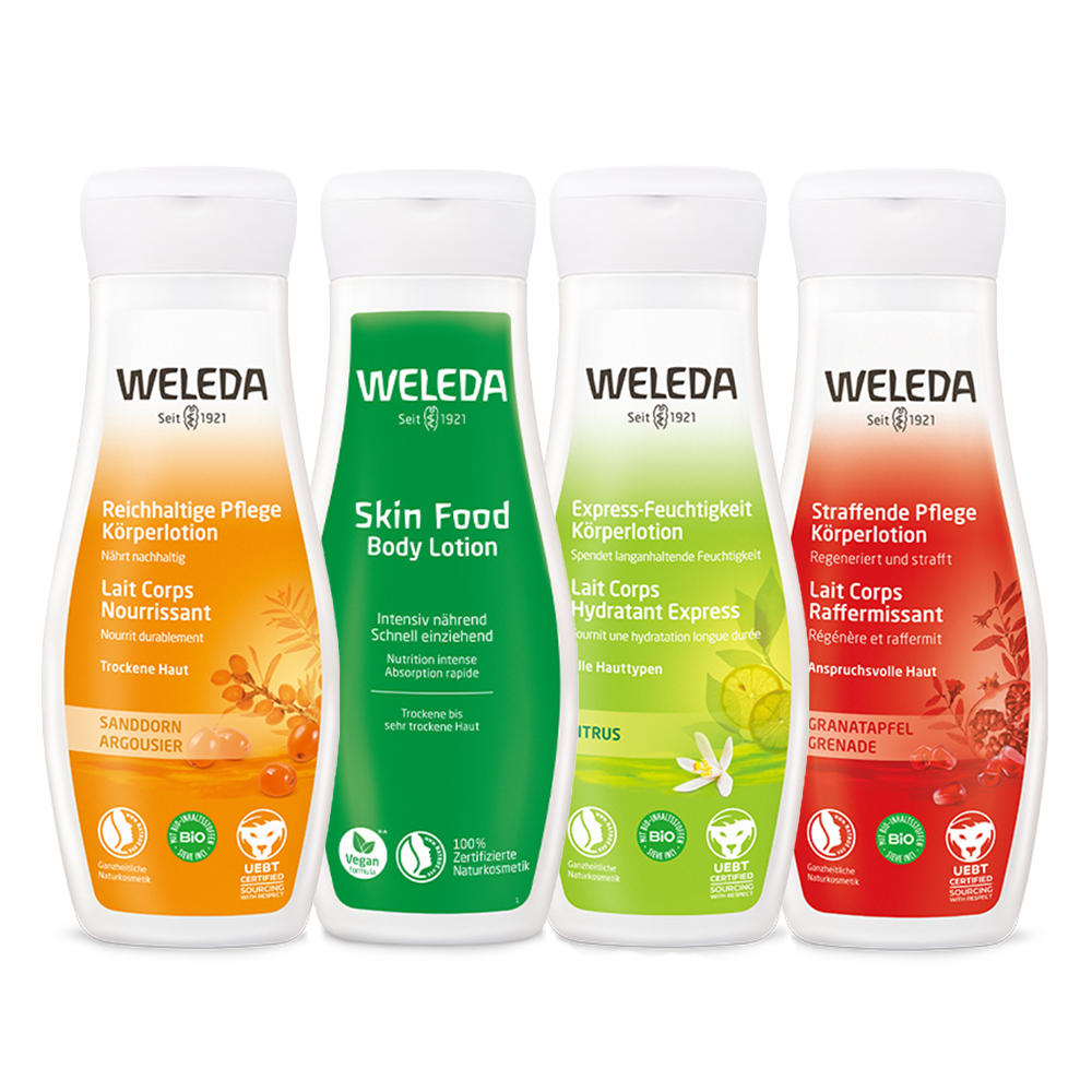 WELEDA Body Milk (Pomegranate / Citrus / Skin Food / Hippo Fan) 200ml