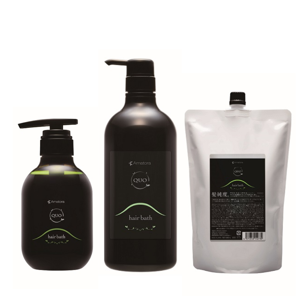 AMATORA QUO Hair Bath H (375ml / Refill 850ml / Dedicated Pump & Bottle) Shampoo