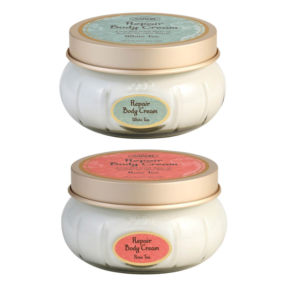 SABON Repair Body Cream 200ml (White Tea / Rose Tea)