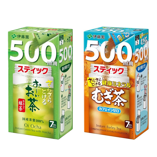 Itoen Smooth Dissolvable 500ml Stick Instant Barley Tea / Green Tea 1 Packet (Contains 7)